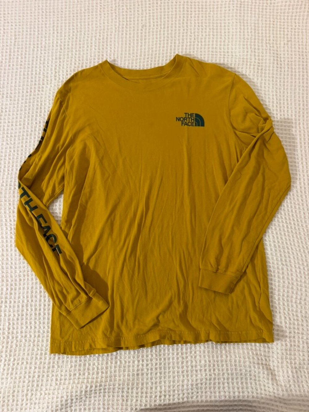 The North Face Yellow Men's Long Sleeve T-Shirt